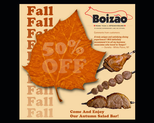 Fall Advertising for Boizao Restaurante